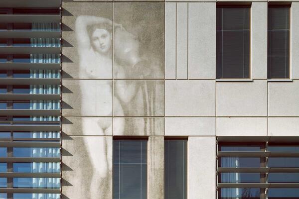 Die Quelle, Fassade (Detail)